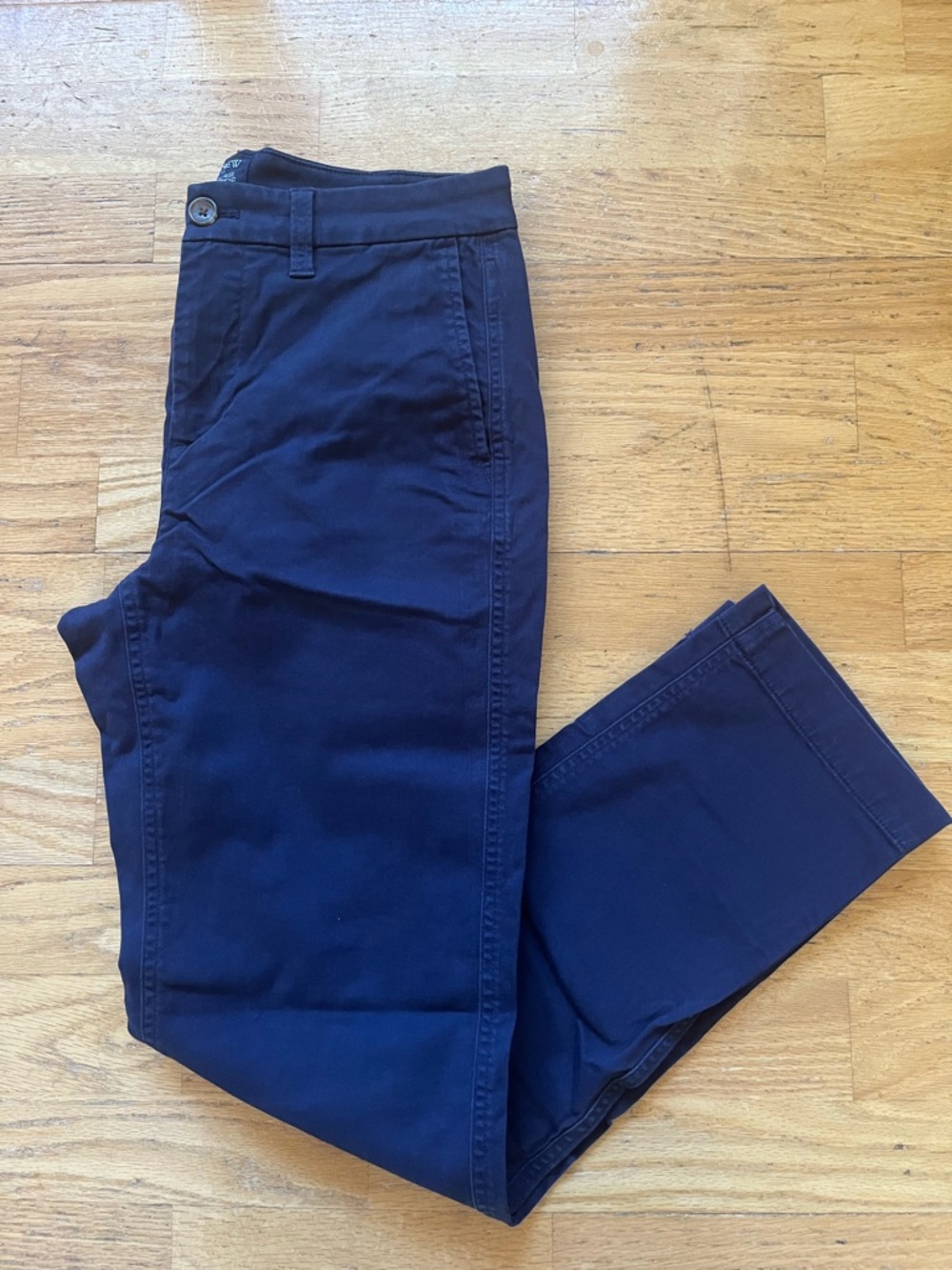Jcrew Factory navy blue high rise girlfriend Chino Pants